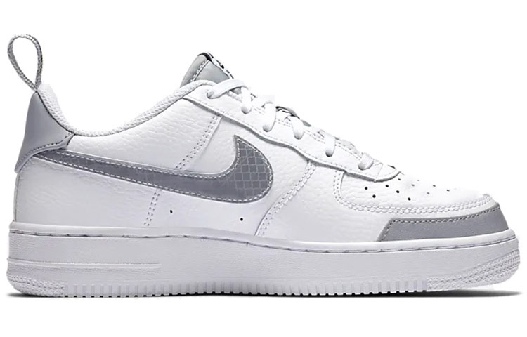 Кеды Nike NikeAir Force 1 GS (серыйбелый) — фото 5