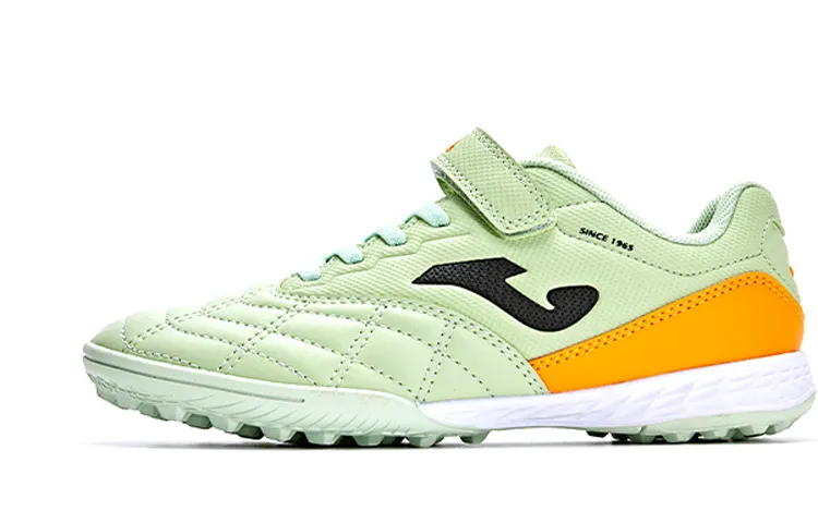 Joma Synthetic Leather Slip Resistant Abrasion Resistant Low top Kids' Soccer Shoes Green Kids'