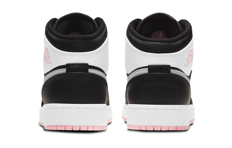 Кроссовки Jordan JordanAir Jordan 1 Mid "Arctic Pink" GS (черный / белый / розовый) — Чёрный / белый / розовый — фото 9