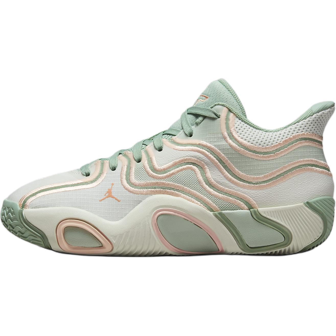 Jordan Tatum 3 Mid top Basketball Shoes Beige Green Unisex