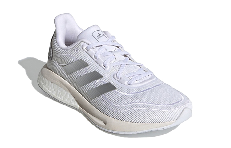 Детские кроссовки adidas Supernova J (бело-серебристые) — фото 4