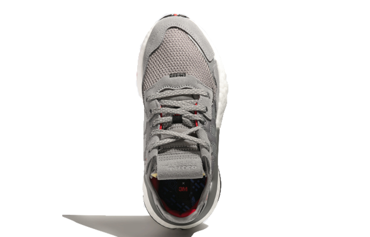 Детские кроссовки adidas originals Nite Jogger J (серо-серебристые) — фото 5