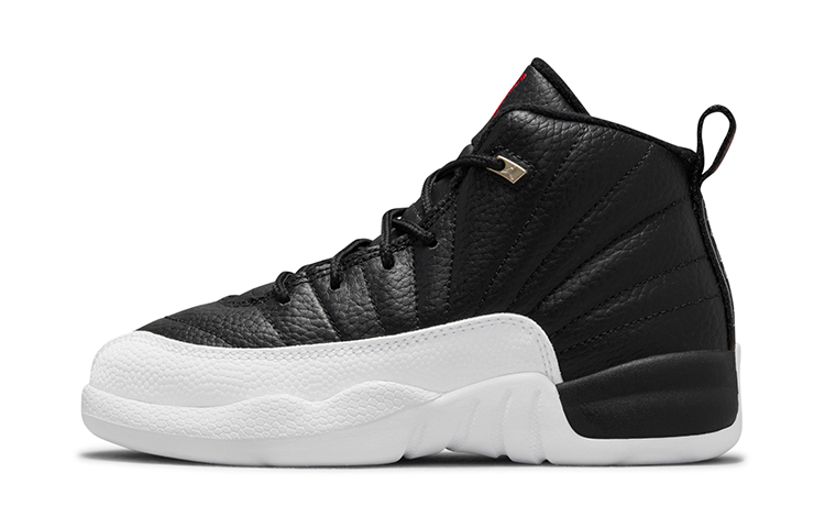 Детские кроссовки Jordan Air Jordan 12 Retro Playoffs (черно-белый)