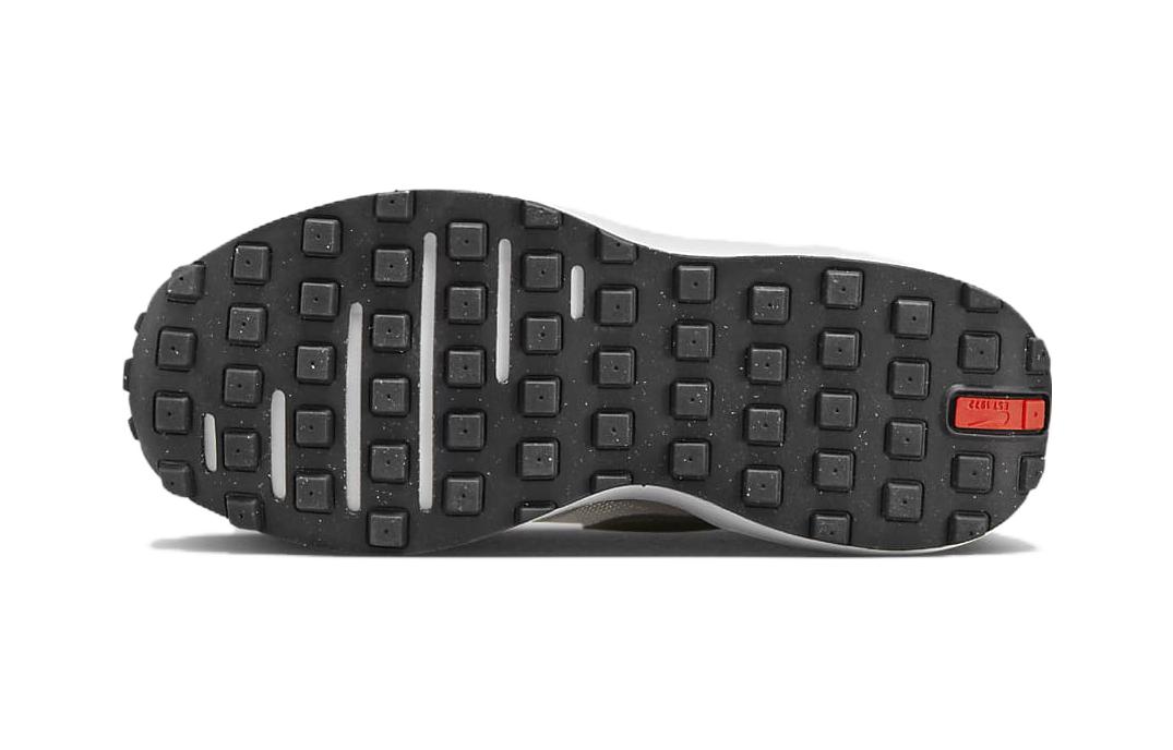 Детские кроссовки Nike Waffle One PS (серые с зеленым) — Серый / зелёный — фото 8