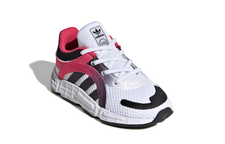 Детские кроссовки adidas originals Sonkei El I (розово-бело-черные) — фото 5