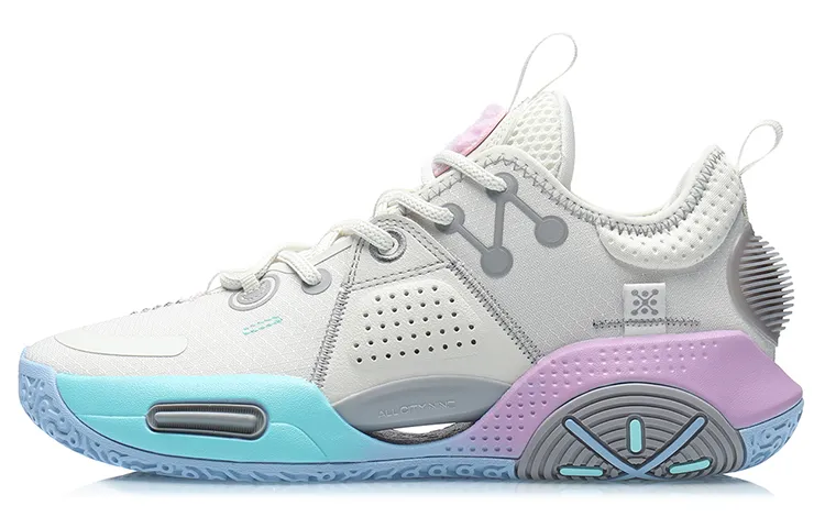 Li Ning All City 9 Youth Edition All City 9 Low top Children's Basketball Shoes Cotton Candy Unisex