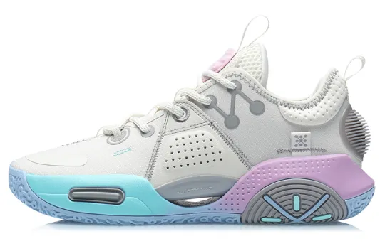 Li Ning All City 9 Youth Edition All City 9 Low top Children's Basketball Shoes Cotton Candy Unisex