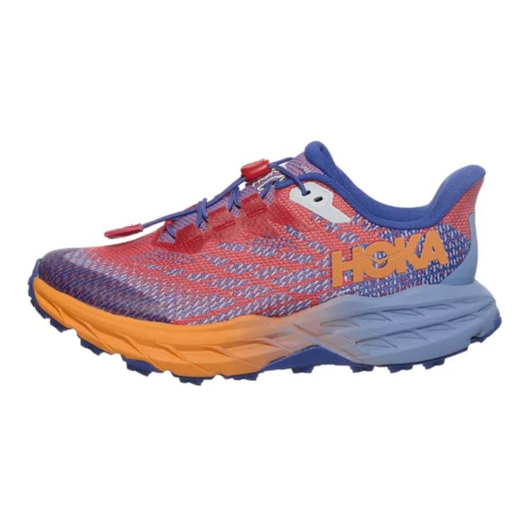 Детские кроссовки HOKA Speedgoat 5 (сине-красные)