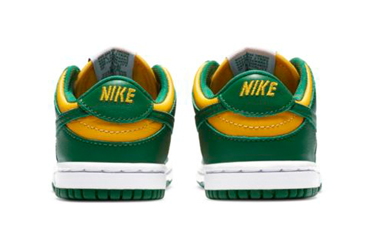 Кроссовки Nike Dunk SP Brazil (желто-зеленые) — Жёлтыйзелёный — фото 6