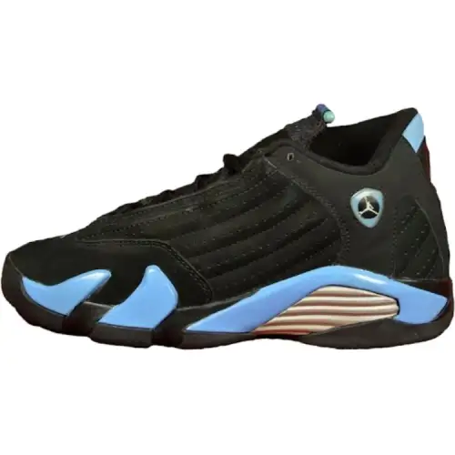 Jordan Air Jordan 14 Mid top Basketball Shoes Black Blue Unisex