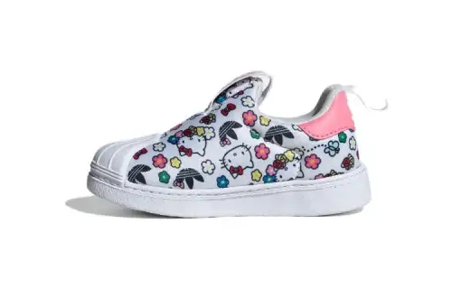 Hello Kitty/Hello Kitty x adidas originals SUPERSTAR 360 comfortable breathable low-cut toddler shoes white baby