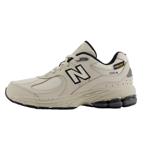 New Balance NB 2002 comfortable and versatile wear-resistant low-top children's running shoes beige black teenagers