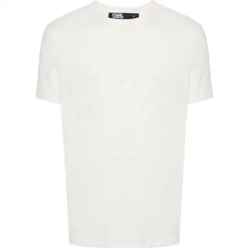 KARL LAGERFELD Logo-print Cotton-blend T-shirt