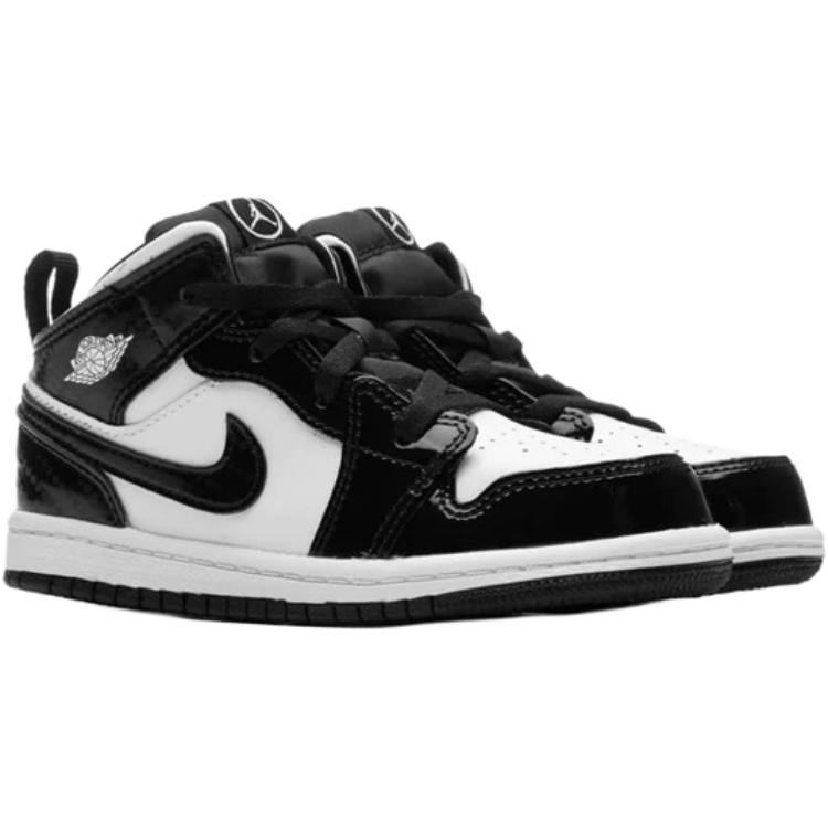 Детские кроссовки Jordan Air Jordan 1 Mid SE "All Star" (черно-белые) — фото 2