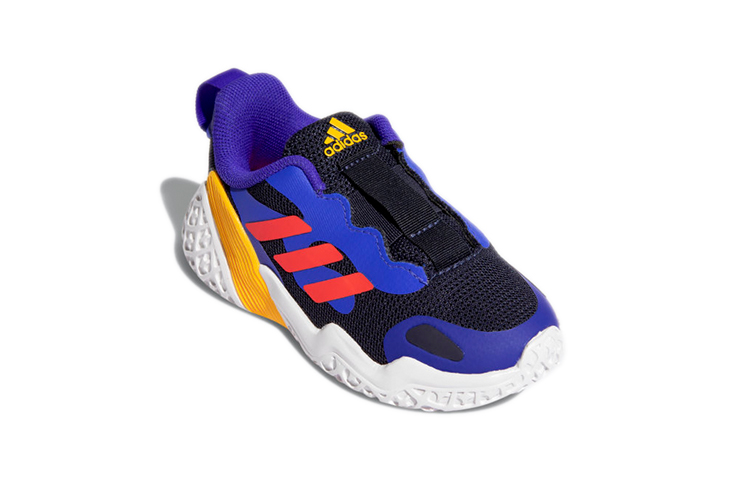 Детская обувь adidas 4Uture (синий) — Синий / оранжевый / белый — фото 4