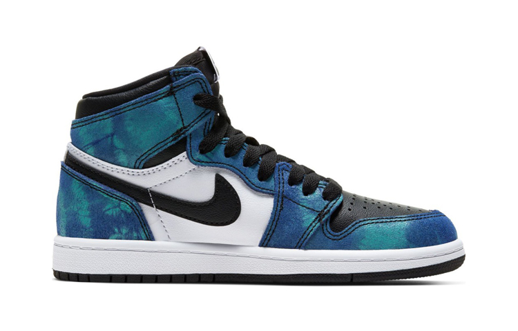Детские кроссовки Jordan Air Jordan 1 High OG "Tie-Dye" (синий) — фото 4