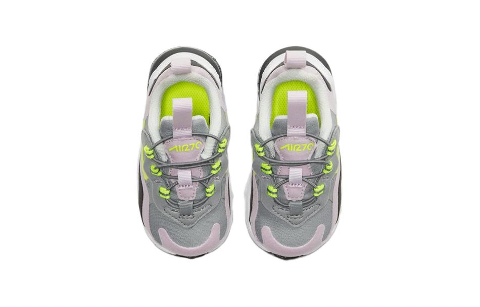 Детские кроссовки Nike Air Max 270 RT TD (серо-розовые) — фото 5
