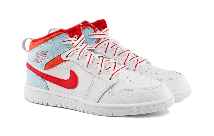 Детские кроссовки Jordan Air Jordan 1 (красно-белый) — фото 4
