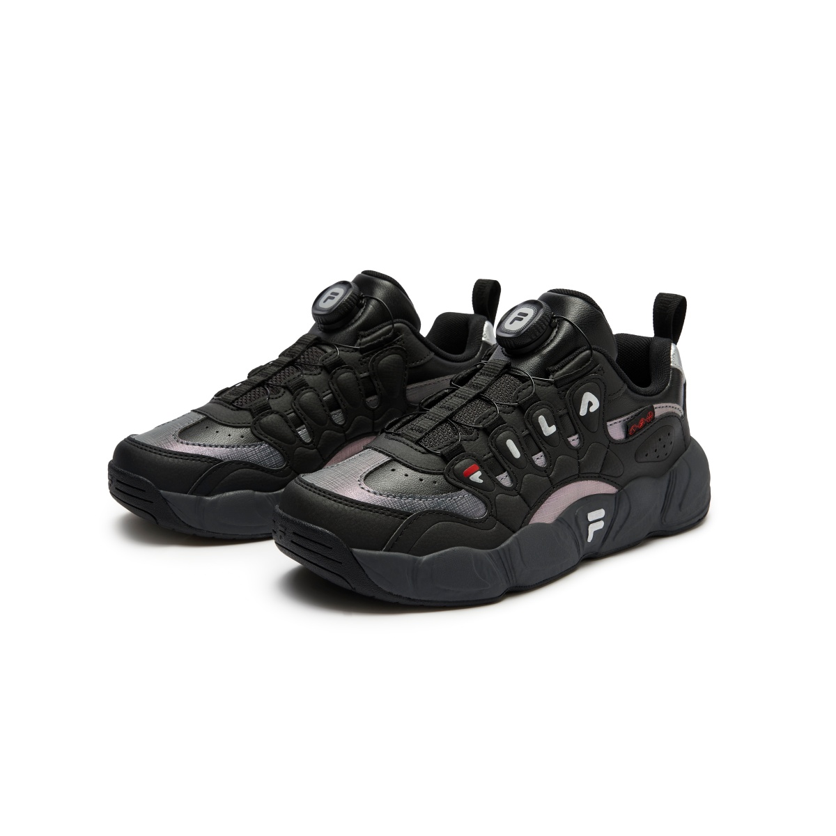 Детские кроссовки FILA KIDS Heritage-FHT CROISSANT (черный) — фото 4