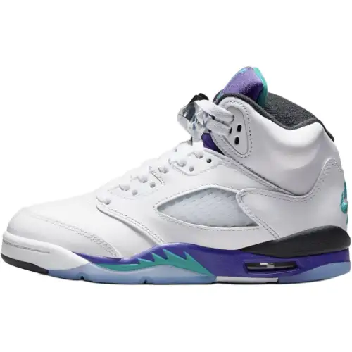 Jordan Air Jordan 5 Low top Basketball Shoes White Unisex