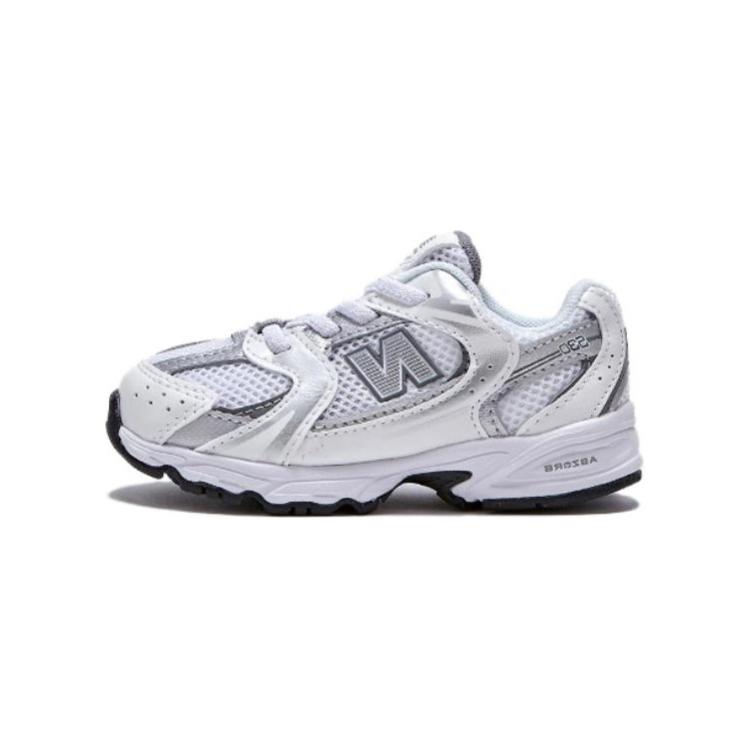 New Balance NB 530 comfortable and versatile low-top toddler shoes silver Korean style infants and toddlers
