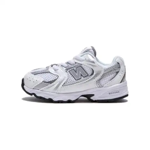 New Balance NB 530 comfortable and versatile low-top toddler shoes silver Korean style infants and toddlers