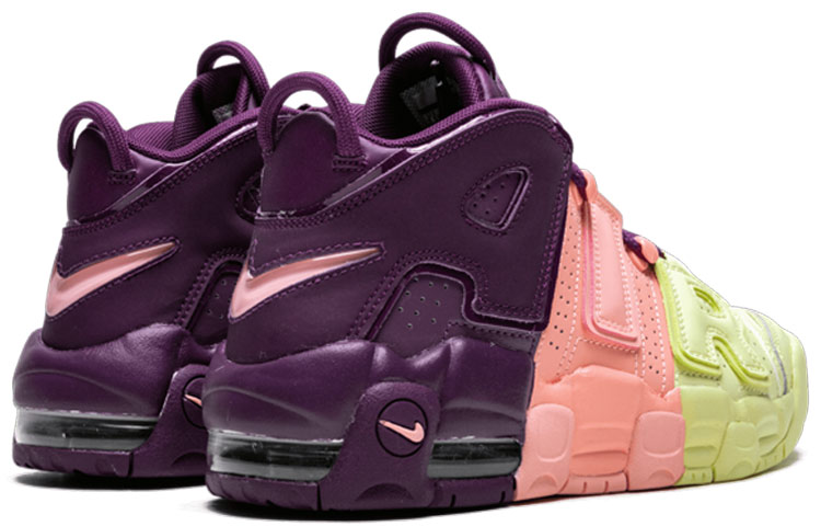 Кроссовки Nike Air More Uptempo GS (фиолетовые) — 淡黄/紫/粉 — фото 6
