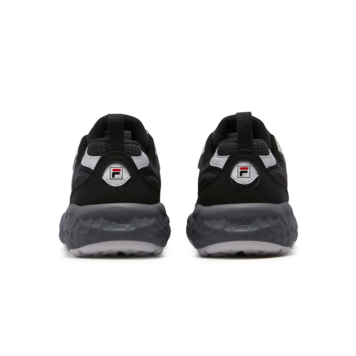 Детские кроссовки Fila KIDS Heritage-FHT / (черно-серебристые) — 黑/太空银 — фото 5