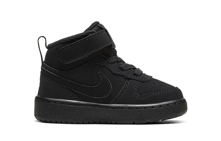 Детские кроссовки Nike Court Borough 2 Mid 2 (черный) — Чёрный — фото 2