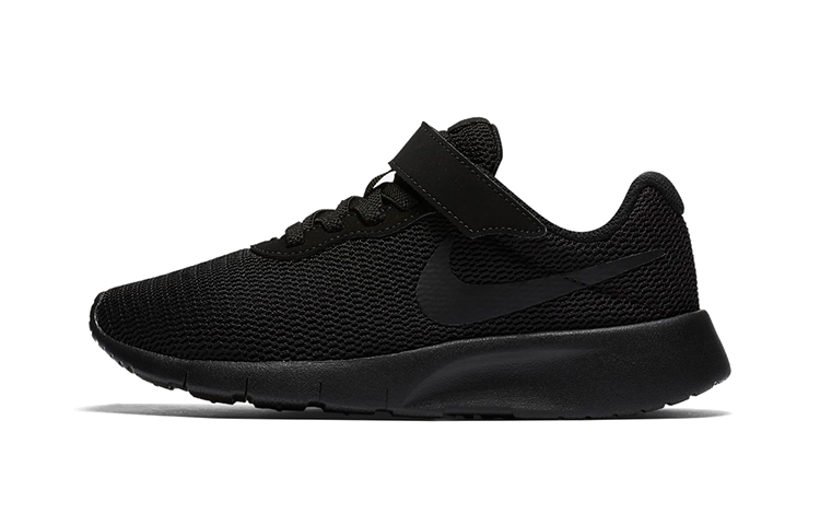 Nike Tanjun comfortable and simple non-slip and wear-resistant children's casual shoes Black Warrior for small and medium-sized children