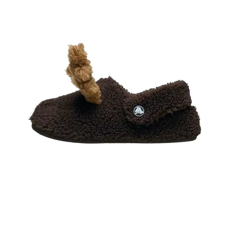 Детские сабо Crocs Classic Lined Clog (коричневые)