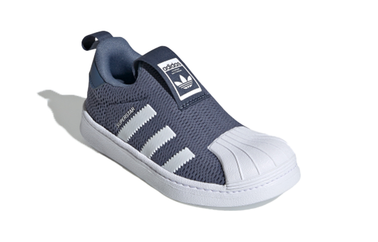Детские кеды adidas originals SUPERSTAR 360 (синий / серый / белый) — фото 4