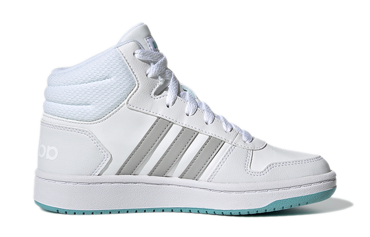 Детские кроссовки adidas neo Hoops 2.0 K (белый / серый) — фото 3