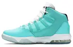 Jordan Max Aura 1 Synthetic Leather Slip Resistant Cushioning Abrasion Resistant Mid top Vintage Basketball Shoes Blue