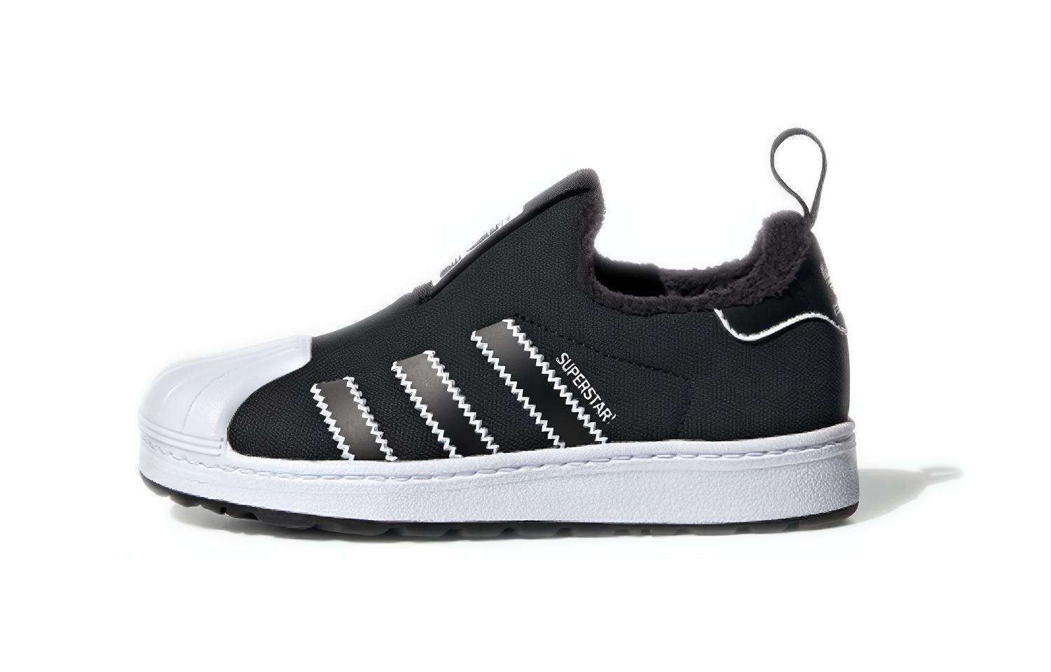 Adidas originals SUPERSTAR 360 360 Wtr C low-top sneakers bright black and white for children