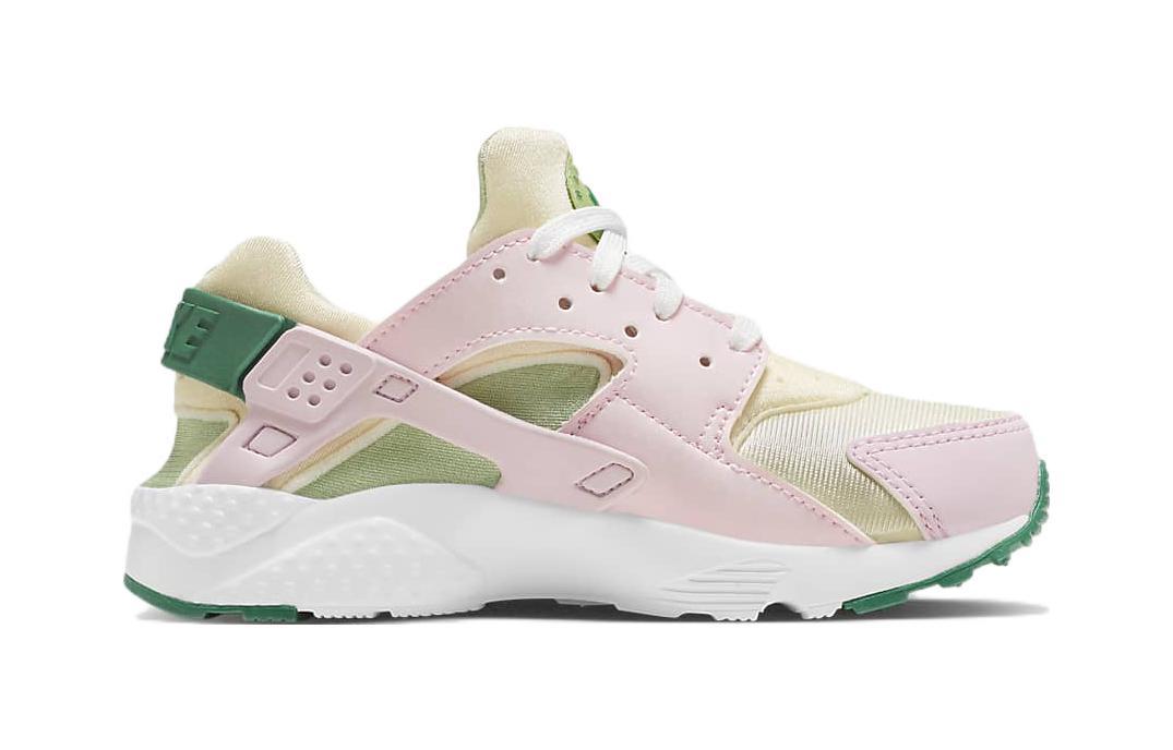 Детские кроссовки Nike Huarache Run SE (розово-зеленые) — фото 4