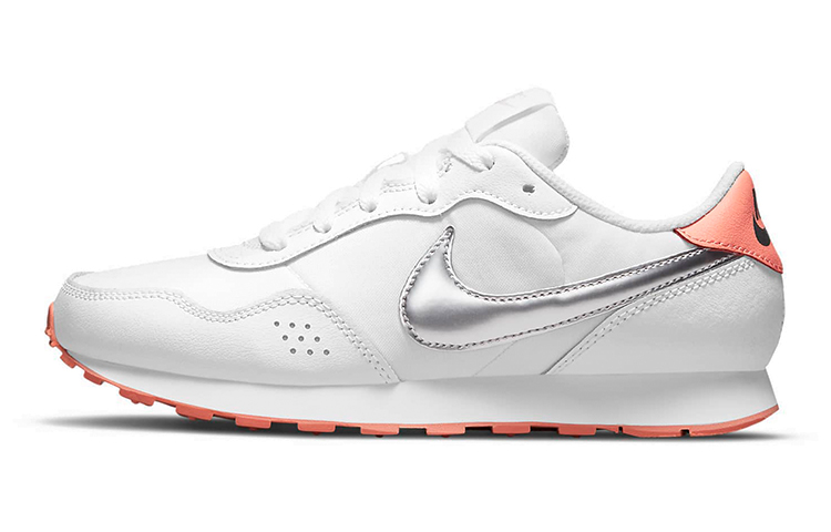 Nike MD Valiant Synthetic Leather Low top Running Shoes White Silver Pink Unisex