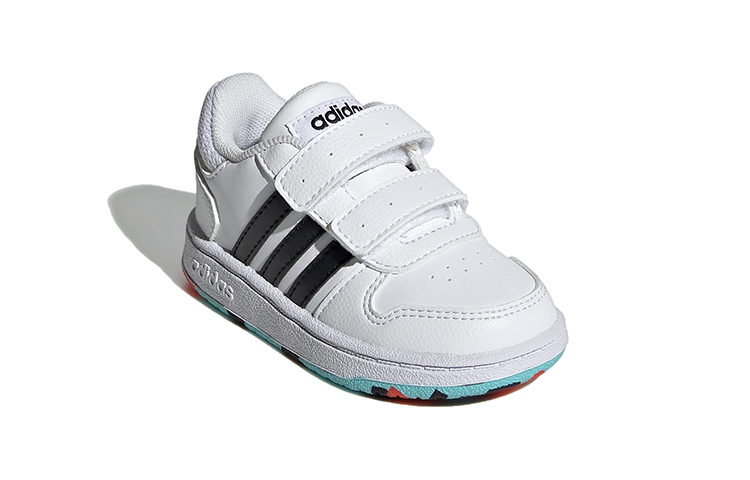 Детские кеды adidas neo Hoops 2.0 (бело-черные) — фото 4