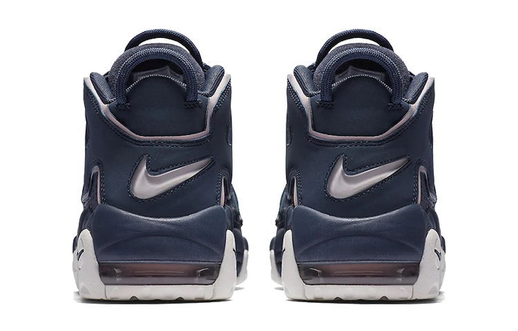 Кеды Nike Air More Uptempo Thunder Blue (черно-синие) — фото 7