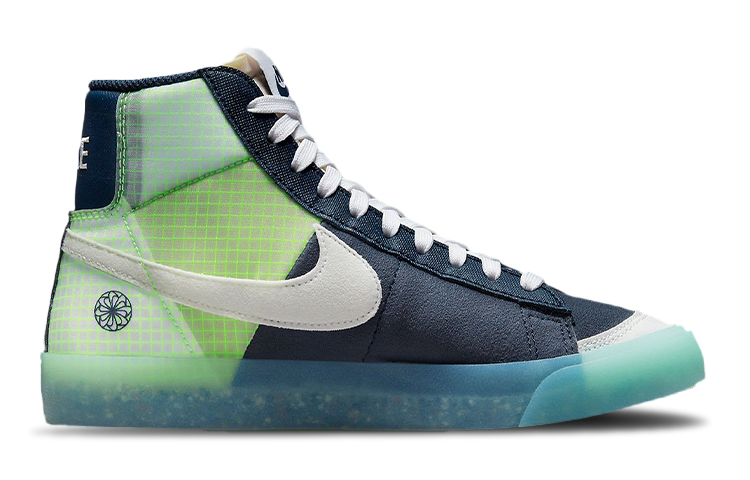 Кеды Nike Blazer '77 "Armory Navy" GS (зелено-синие) — фото 4