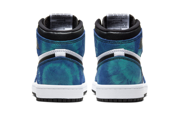 Детские кроссовки Jordan Air Jordan 1 High OG "Tie-Dye" (синий) — фото 7