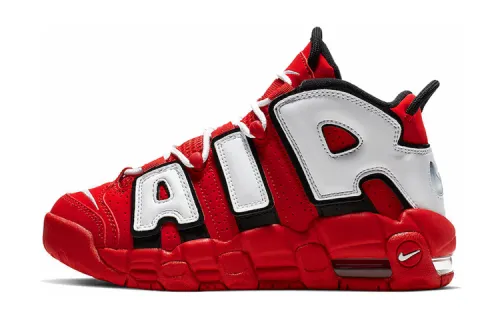 Nike Air More Uptempo University Red Black White GS