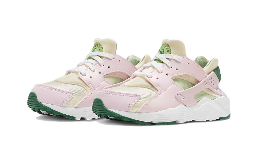 Детские кроссовки Nike Huarache Run SE (розово-зеленые) — фото 5