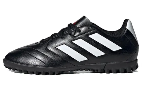 Adidas Goletto 7 Goletto Artificial Lawn Vii TF Lightweight Abrasion Resistant Low top Kids' Soccer Shoes Black White