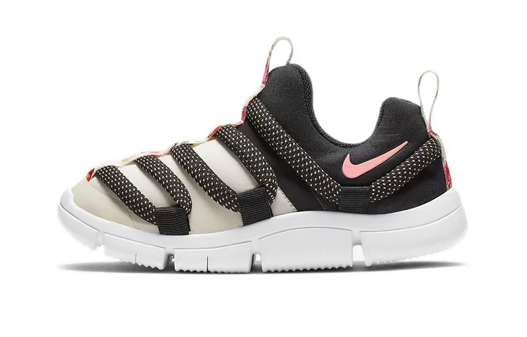 Nike Novice VF Abrasion Resistant Low top Sports Casual Shoes Black Pink Multicolor Children Aged 3 7 Years Old