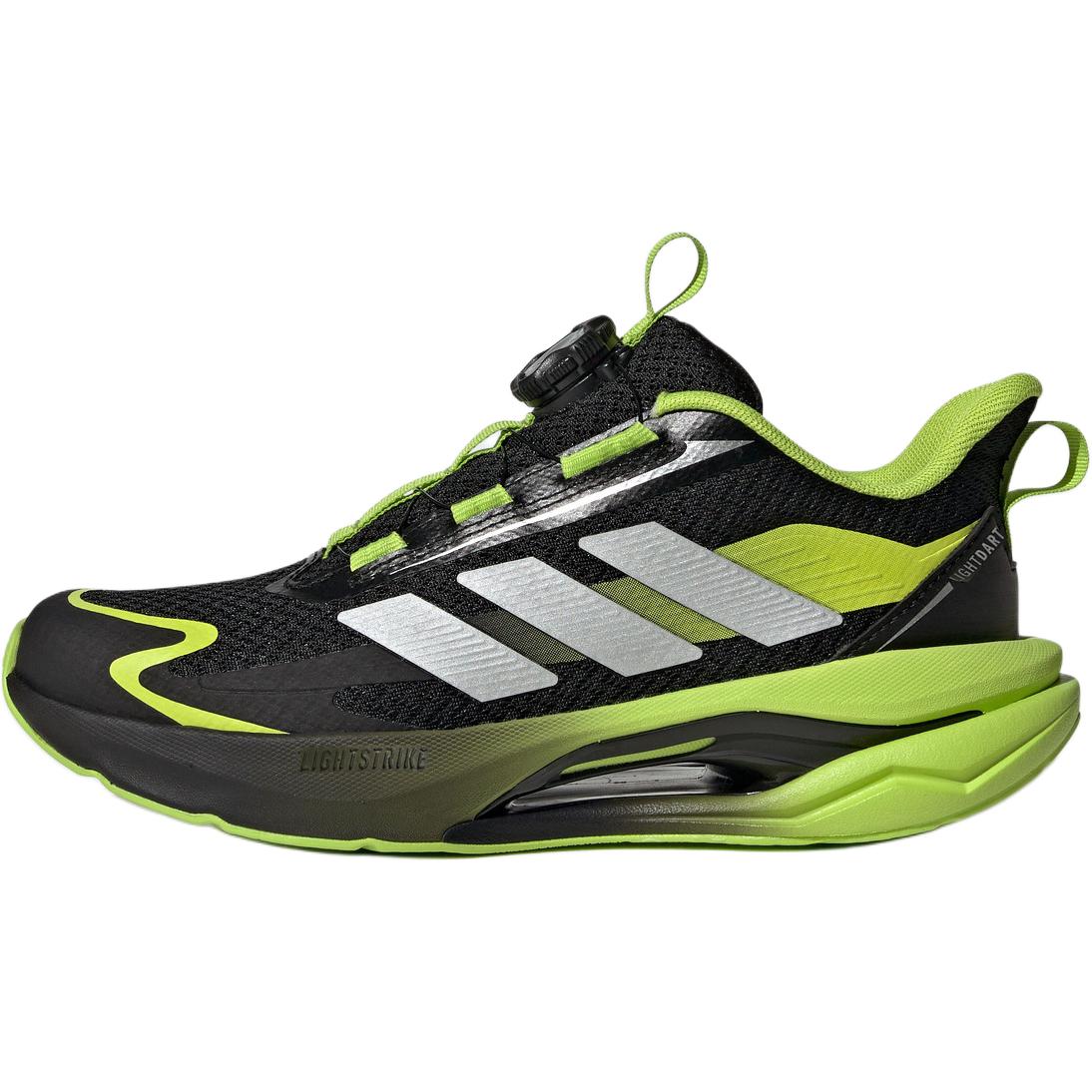 Детские кроссовки adidas LIGHTDART HABU J (черно-зеленые)