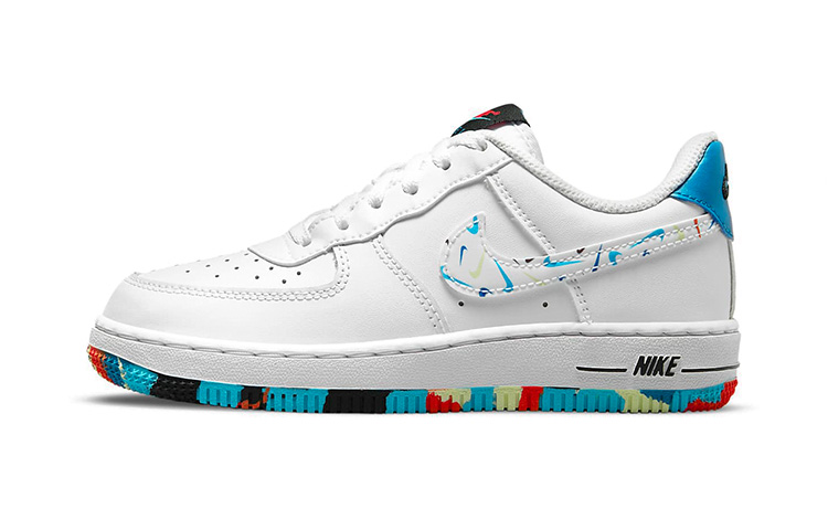 Кроссовки Nike Nike Air Force 1 LV8 3 (белый / синий / черный)