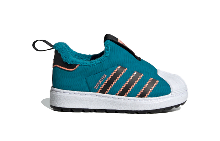 Детские кеды adidas originals SUPERSTAR (синий / белый / черный) — Синий / белый / чёрный — фото 3