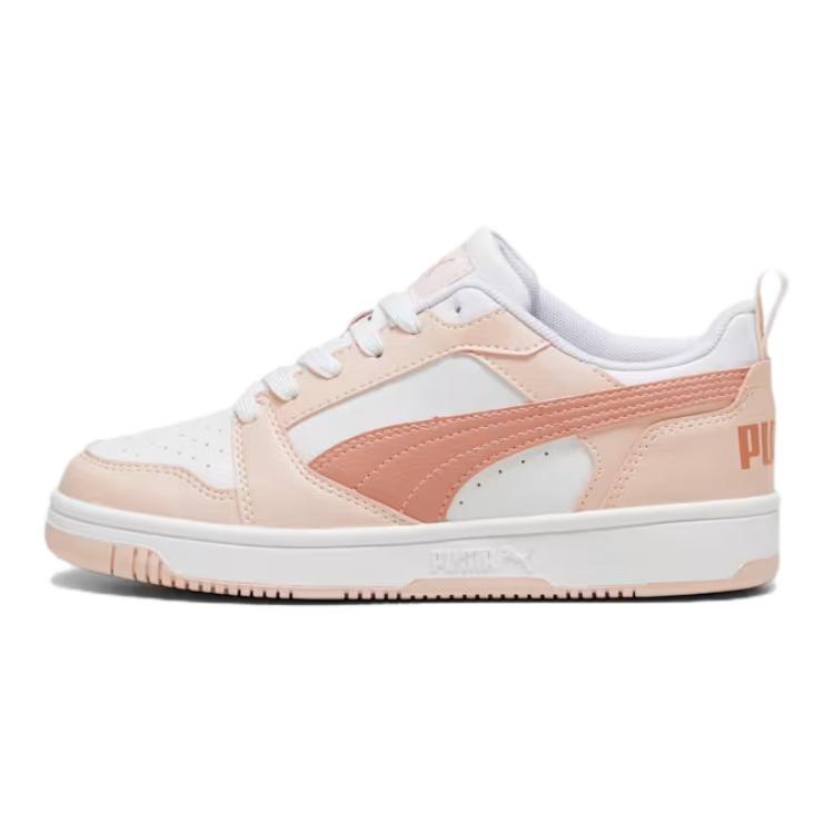 Детские кеды PUMA Rebound v6 (розово-белые)