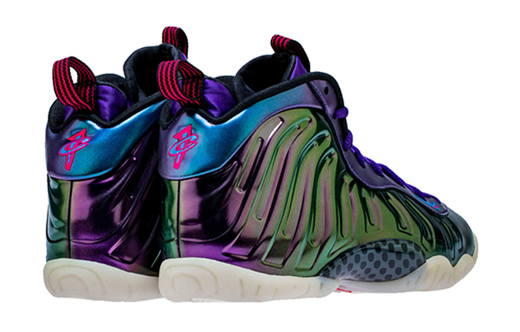 Баскетбольные кроссовки Nike Foamposite One Air Iridescent Purple (фиолетовые) — 海神蓝 — фото 3